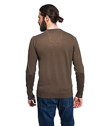 brauner Pullover mit einem V-Ausschnitt von Vincenzo Boretti