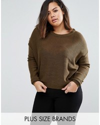 brauner Pullover von Brave Soul