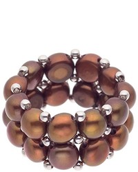 brauner Ring von Pearls & Colors