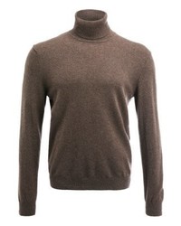 brauner Rollkragenpullover von Benetton
