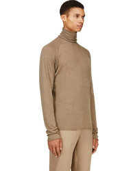 brauner Rollkragenpullover von Haider Ackermann