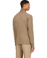 brauner Rollkragenpullover von Haider Ackermann