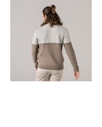 brauner Rollkragenpullover von Living Crafts