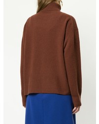 brauner Rollkragenpullover von Le Ciel Bleu