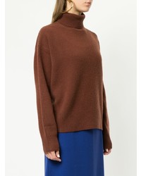 brauner Rollkragenpullover von Le Ciel Bleu