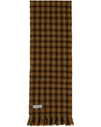 brauner Schal mit Hahnentritt-Muster von Margaret Howell