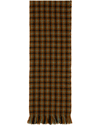 brauner Schal mit Hahnentritt-Muster von Margaret Howell