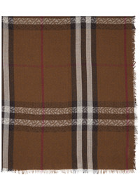 brauner Schal mit Schottenmuster von Burberry