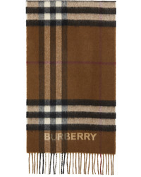 brauner Schal mit Schottenmuster von Burberry