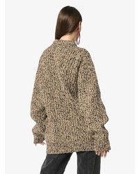 brauner Strick Oversize Pullover von Calvin Klein 205W39nyc