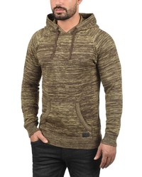 brauner Strick Pullover mit einem Kapuze von BLEND