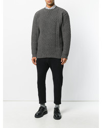 brauner Strick Pullover mit einem Rundhalsausschnitt von Stella McCartney