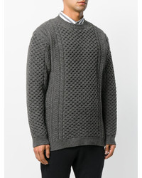 brauner Strick Pullover mit einem Rundhalsausschnitt von Stella McCartney