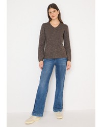 brauner Strick Pullover von Cecil