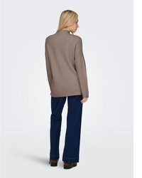 brauner Strick Pullover von Only