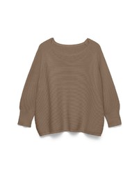 brauner Strick Pullover von Vero Moda