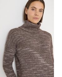brauner Strick Rollkragenpullover von Cecil