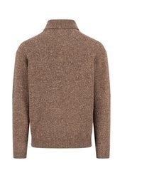 brauner Strick Rollkragenpullover von Fynch Hatton