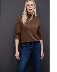 brauner Strick Rollkragenpullover von STREET ONE