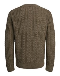 brauner Strickpullover von Jack & Jones