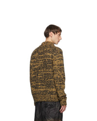 brauner Wollpolo pullover von Dries Van Noten