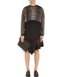 brauner Wollpullover mit Leopardenmuster von Givenchy