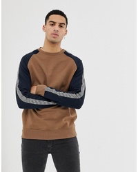 braunes bedrucktes Sweatshirt von New Look
