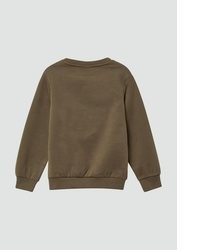 braunes bedrucktes Sweatshirt von s.Oliver