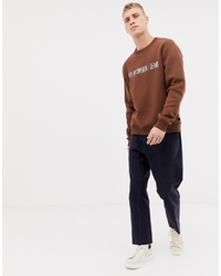 braunes bedrucktes Sweatshirt von Tiger of Sweden Jeans