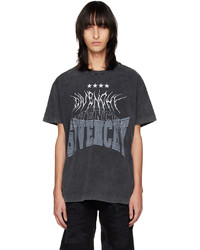 braunes bedrucktes T-Shirt mit einem Rundhalsausschnitt von Givenchy
