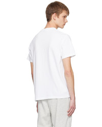 braunes bedrucktes T-Shirt mit einem Rundhalsausschnitt von Sporty & Rich