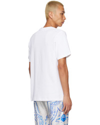 braunes bedrucktes T-Shirt mit einem Rundhalsausschnitt von Casablanca