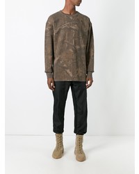 braunes Camouflage Langarmshirt von Yeezy