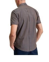 braunes Kurzarmhemd mit Vichy-Muster von Ben Sherman