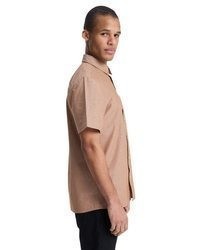 braunes Kurzarmhemd von Quiksilver