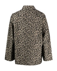braunes Langarmhemd mit Leopardenmuster von Needles