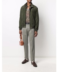 braunes Langarmhemd mit Paisley-Muster von Etro