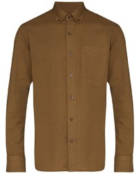 braunes Langarmhemd von Tom Ford