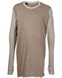 braunes Langarmshirt von Boris Bidjan Saberi