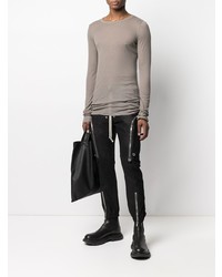 braunes Langarmshirt von Rick Owens