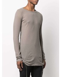 braunes Langarmshirt von Rick Owens