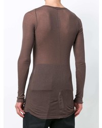 braunes Langarmshirt von Rick Owens