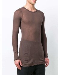 braunes Langarmshirt von Rick Owens