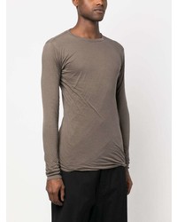 braunes Langarmshirt von Rick Owens