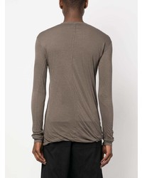 braunes Langarmshirt von Rick Owens