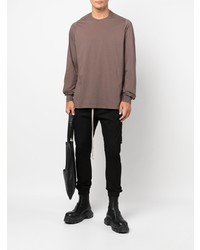 braunes Langarmshirt von Rick Owens