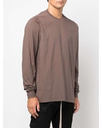 braunes Langarmshirt von Rick Owens