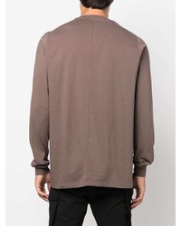 braunes Langarmshirt von Rick Owens