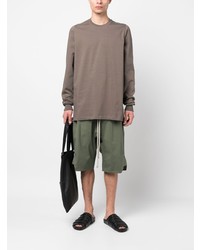 braunes Langarmshirt von Rick Owens