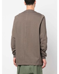 braunes Langarmshirt von Rick Owens